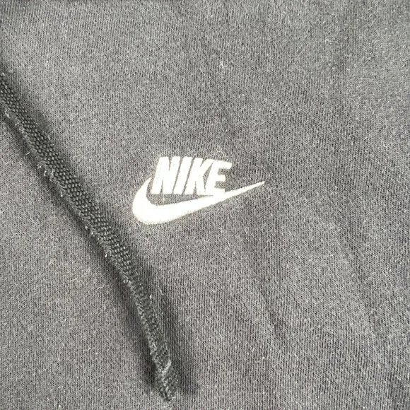 Nike Side Swoosh Essential Boxy Sports Hoodie Mens Small Faded Black BV2654-010 - Picture 2 of 10